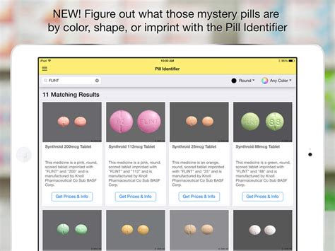 Pill Identifier: Find Your Drug By Color, Imprint, & Shape 